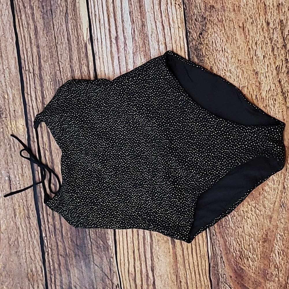Onia black and gold swimsuit